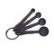 Black Plastic Measuring Spoons