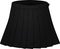 Black pleated skirt on white background
