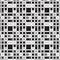 black plus sign on white grid line pattern white star silver black background