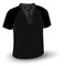 Black polo t-shirt