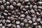 Black polymer dye in granules, background texture