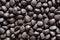 Black polymer dye in granules, background texture