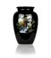 Black porcelain vase,Isolated