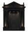 Black portico on a white background. Architectural elements of the classic building facade. 3D rendering