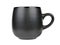 Black pottery mug