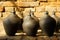 Black pottery pots are dried in Bhaktapur