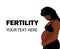 Black pregnant woman fertility poster