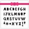 Black pretty and cute modern silhouette hand drawn alphabet set