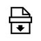 Black Printer symbol for banner, general design print and websites.