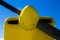Black Propeller on a Bright Yellow Airplane