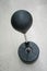 Black punch ball on adjustable stand with spring structure for r