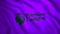 Black and purple abstract smooth cloth of the flag, seamless loop. Motion. The Football Association Premier League. For