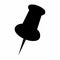 Black pushpin icon