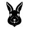 Black rabbit sign.