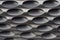 Black radiator grille. Grid of car close-up, texture, background