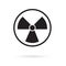 Black radioactive icon