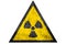 Black radioactive sign in yellow riangle