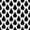 Black rain drop seamless pattern background.