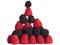 Black and Rasberry Pyramid Stack