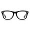 Black realistic glasses illustration. Eyeglasses retro style vector with drop shadow.