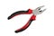 A black and red hand pliers