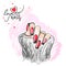 Black red nail design, long nails, love nails, manicure