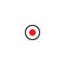Black and red record icon. podcast button. radio, podcast logo. Audio message, voice, record