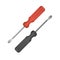 Black and Red Screwdriver Icons