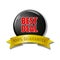 Black and red sign with text `Best Deal 100% guarantee`