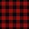 Black And Red Tartan Plaid Traditional Scottish Textile Pattern