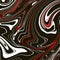 Black, red and white marbled texture. Painted effect background. Digital marbling texture. Minimalistic dark design.