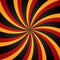 Black, red and yellow Spiral Swirl radial background. Vortex and Helix background. Vector illustration