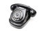 Black retro telephone