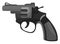 Black revolver , illustration, vector