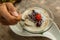 Black rice pudding with coconut milk, Bali Island, Indonesia