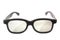 Black rimmed glasses isolated