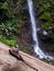 black rings and prayer beads with a cool background of a waterfall in the Tasikmalaya rhino waterfall