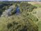 Black River Hancza in Turtul. Suwalszczyzna, Poland. Summer time