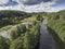 Black River Hancza in Turtul. Suwalszczyzna, Poland. Summer time