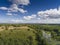 Black River Hancza in Turtul. Suwalszczyzna, Poland. Summer time