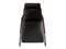 Black rocking chair top view on a white background 3d rendering