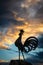 the black rooster silhouette, symbol of Chianti wine