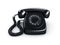 Black rotary phone