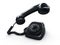 Black rotary phone