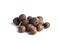 black round allspice bunch closeup isolated