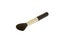 Black round make-up brush isolated