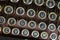 Black and Round Vintage Typewriter Keys