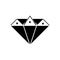 Black royal illustration for house investment in diamond shape