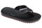 Black rubber sandals for the pool or for the shower, on a white background