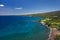 Black Sand Beach and south Maui coastline, Hawaii, USA